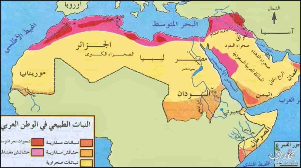 خريطة الوطن العربي pdf