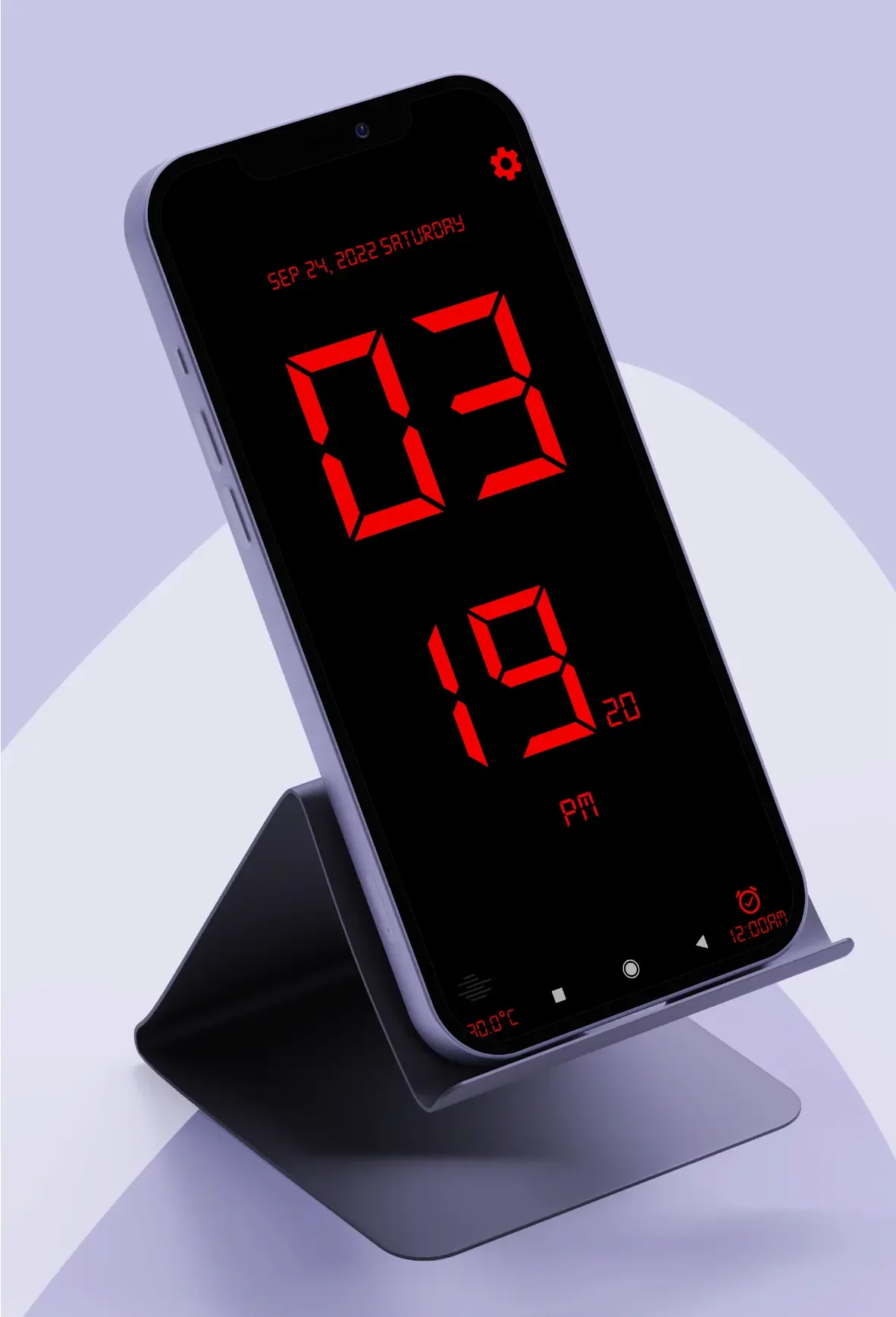 تطبيق Huge Digital Clock - ساعة حائط