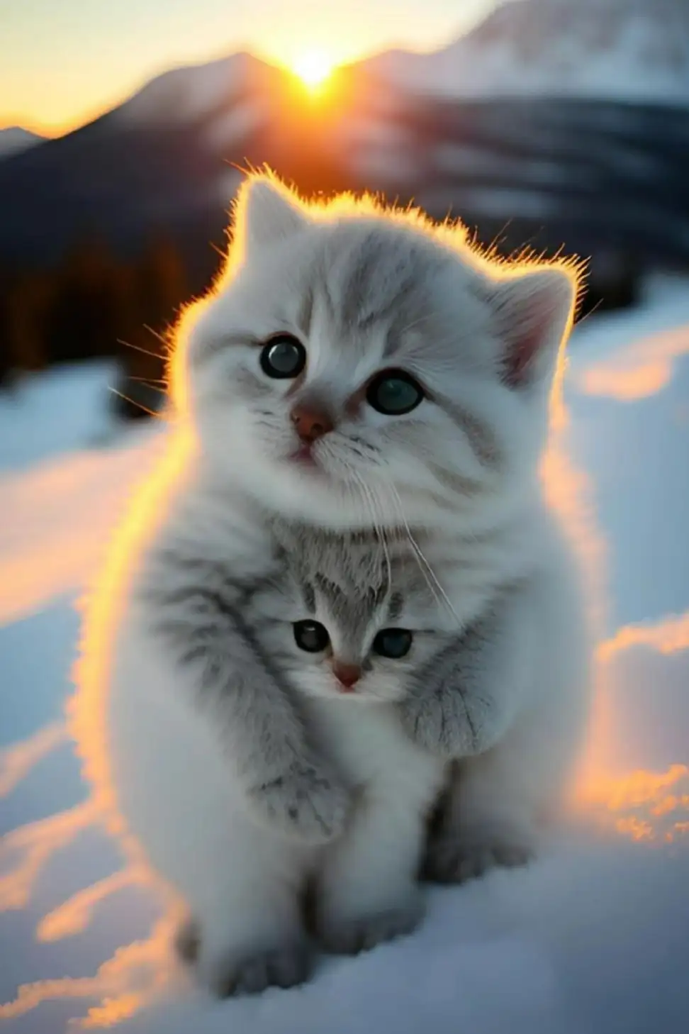 انواع قطط بيضاء
